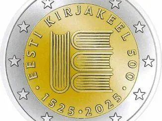 2025 - Estonie - 500ème anniversaire de la première impression de texte en langue estonienne
