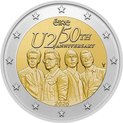 2026 – Irlande – 50e anniversaire du groupe de rock irlandais U2
